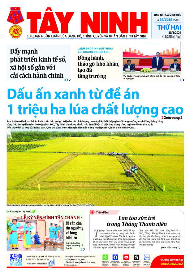 B&aacute;o ng&agrave;y 30/3/2026