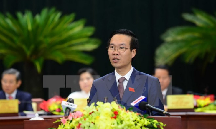 Lễ trao quyết định &Ocirc;ng V&otilde; Văn Thưởng giữ chức Trưởng ban Tuy&ecirc;n gi&aacute;o Trung ương