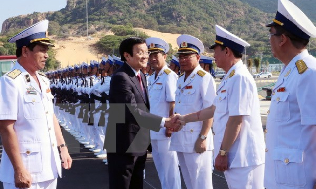 Chủ tịch nước dự lễ kh&aacute;nh th&agrave;nh Cảng Quốc tế Cam Ranh