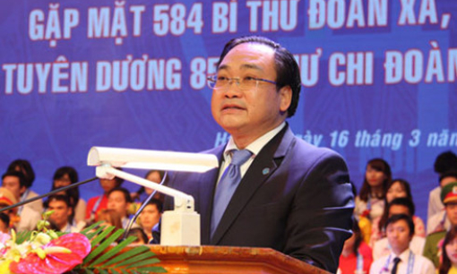 B&iacute; thư Th&agrave;nh ủy Ho&agrave;ng Trung Hải đối thoại với 584 b&iacute; thư chi đo&agrave;n