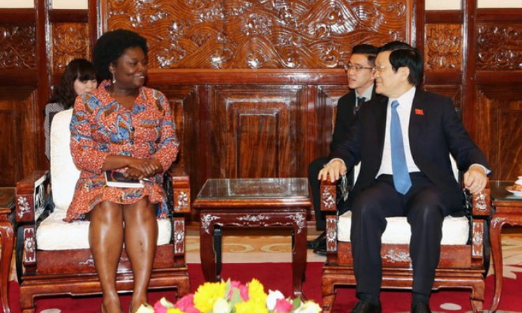 Chủ tịch nước mong WB hỗ trợ Việt Nam đối ph&oacute; x&acirc;m nhập mặn