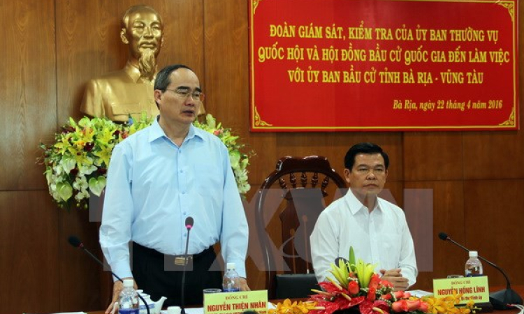 Kiểm tra c&ocirc;ng t&aacute;c chuẩn bị bầu cử tại B&agrave; Rịa-Vũng T&agrave;u v&agrave; Ninh B&igrave;nh