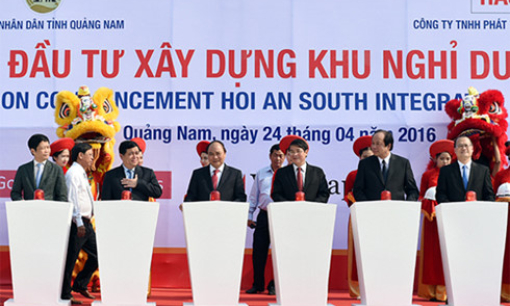 Thủ tướng dự lễ khởi c&ocirc;ng hai dự &aacute;n đầu tư lớn tại Quảng Nam