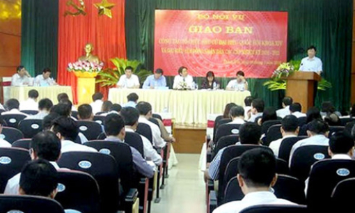 Bộ Nội vụ giao ban c&ocirc;ng t&aacute;c bầu cử với 28 tỉnh, th&agrave;nh phố