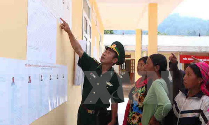 Rộn r&agrave;ng ng&agrave;y bầu cử sớm ở ba x&atilde; v&ugrave;ng bi&ecirc;n cương T&acirc;y Bắc