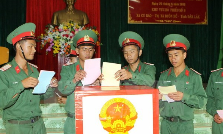 Đắk Lắk: Tất cả cử tri Trung đo&agrave;n Bộ binh 95 đi bầu cử sớm