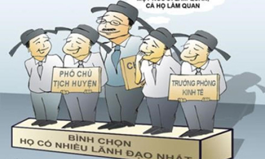 Cần xử l&yacute; đến c&ugrave;ng hiện tượng “cả nh&agrave; l&agrave;m quan”