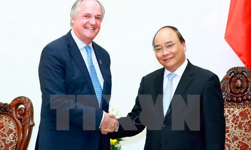 Thủ tướng Nguyễn Xu&acirc;n Ph&uacute;c tiếp Chủ tịch Tập đo&agrave;n Unilever