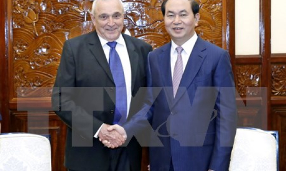 Chủ tịch nước: Đẩy mạnh hợp t&aacute;c c&ocirc;ng nghệ cao Việt Nam-Israel