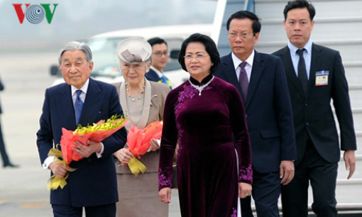 Chủ tịch nước chủ tr&igrave; lễ đ&oacute;n ch&iacute;nh thức Nh&agrave; vua Nhật Bản v&agrave; Ho&agrave;ng hậu