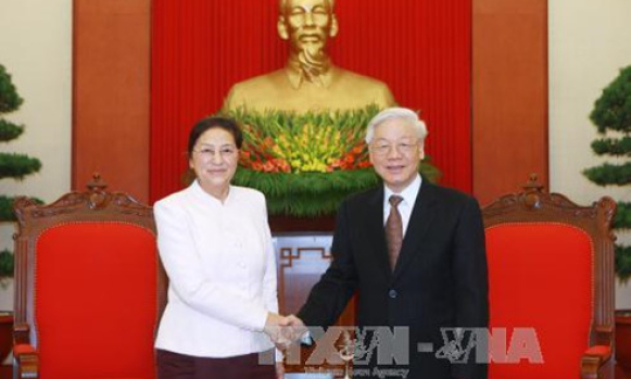 Tổng B&iacute; thư: Việt Nam ủng hộ mạnh mẽ c&ocirc;ng cuộc đổi mới của L&agrave;o