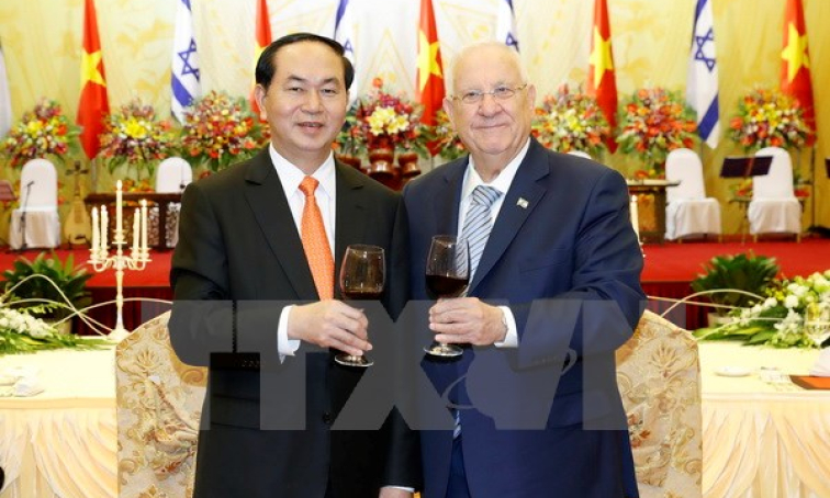 Ph&aacute;t biểu của Chủ tịch nước tại tiệc chi&ecirc;u đ&atilde;i Tổng thống Israel