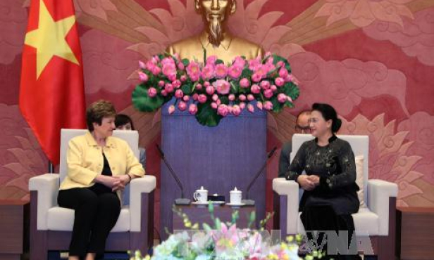 Chủ tịch Quốc hội tiếp Tổng Gi&aacute;m đốc điều h&agrave;nh Ng&acirc;n h&agrave;ng Thế giới