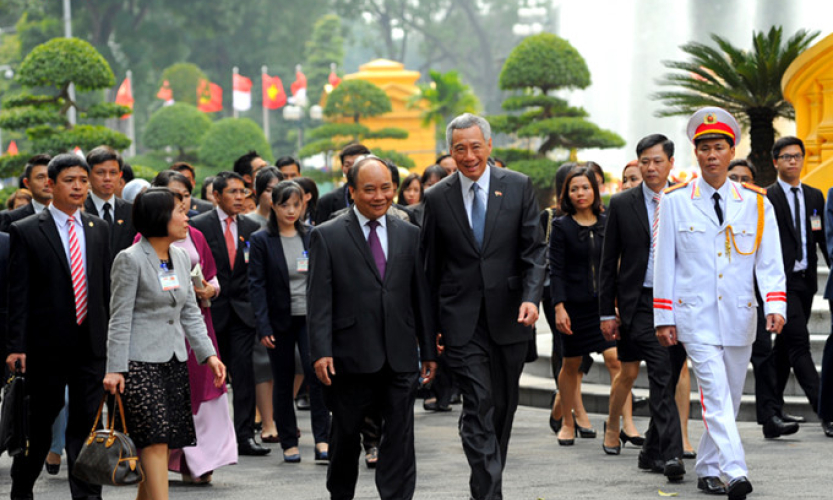 Thủ tướng Singapore kết th&uacute;c tốt đẹp chuyến thăm ch&iacute;nh thức Việt Nam