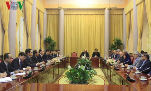 Chủ tịch nước: Việt Nam mở rộng cửa ch&agrave;o đ&oacute;n c&aacute;c doanh nh&acirc;n Iran