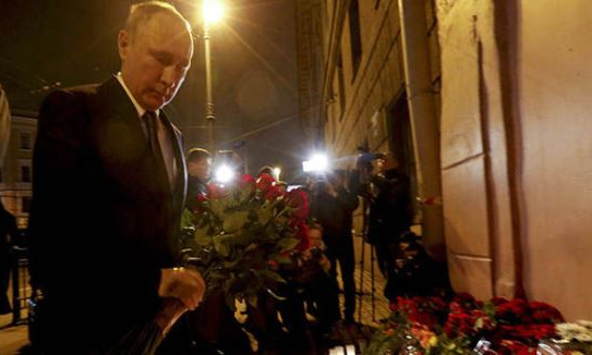 Điện thăm hỏi vụ khủng bố tại ga t&agrave;u điện ngầm th&agrave;nh phố Saint Petersburg