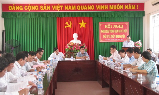 Hội đồng nh&acirc;n d&acirc;n huyện Thủ Thừa kh&oacute;a XI