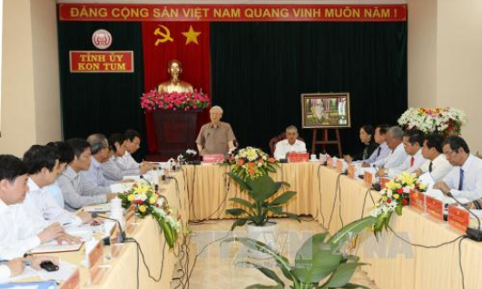 Tổng B&iacute; thư Nguyễn Ph&uacute; Trọng: Kon Tum c&oacute; nhiều triển vọng đi l&ecirc;n