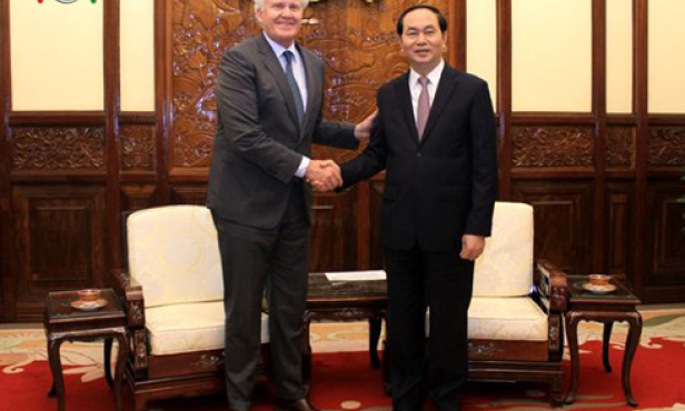 Chủ tịch nước Trần Đại Quang tiếp Chủ tịch Tập đo&agrave;n General Electric