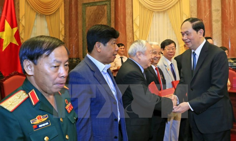 Chủ tịch nước gặp mặt cựu qu&acirc;n nh&acirc;n t&igrave;nh nguyện gi&uacute;p Campuchia