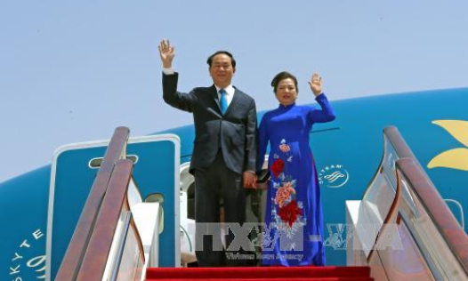 Chủ tịch nước Trần Đại Quang l&ecirc;n đường thăm ch&iacute;nh thức Cộng h&ograve;a Belarus