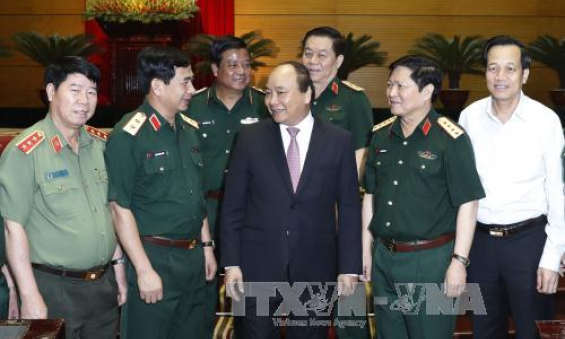Thủ tướng Nguyễn Xu&acirc;n Ph&uacute;c dự Hội nghị Qu&acirc;n ch&iacute;nh to&agrave;n qu&acirc;n