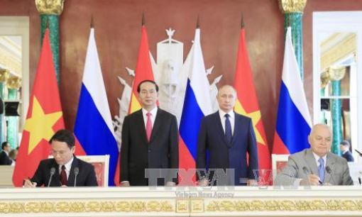 Dư luận Nga đ&aacute;nh gi&aacute; t&iacute;ch cực chuyến thăm của Chủ tịch nước Trần Đại Quang