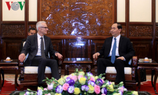 Chủ tịch nước đ&aacute;nh gi&aacute; cao sự hỗ trợ của Interpol với C&ocirc;ng an Việt Nam