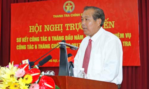 PTT Trương H&ograve;a B&igrave;nh: C&ocirc;ng t&aacute;c thanh tra cần c&oacute; trọng t&acirc;m, trọng điểm