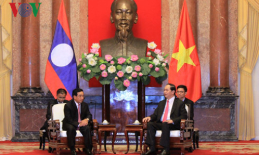 Chủ tịch nước Trần Đại Quang tiếp Ph&oacute; Chủ tịch nước L&agrave;o