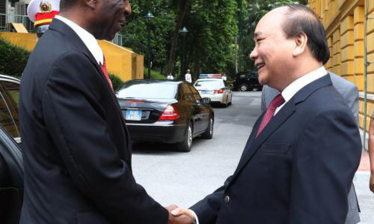 Thủ tướng chủ tr&igrave; lễ đ&oacute;n Thủ tướng Mozambique thăm ch&iacute;nh thức Việt Nam