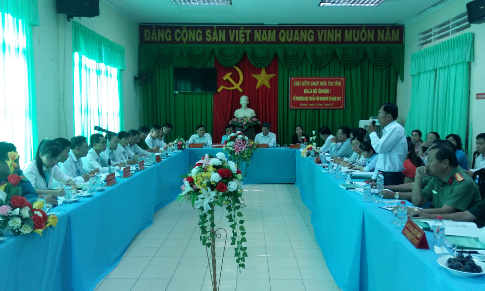 Phường 1 TP T&acirc;n An đạt chuẩn văn minh đ&ocirc; thị