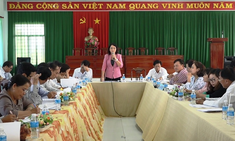 Kiến Tường: Ph&uacute;c tra x&atilde; văn h&oacute;a Thạnh Hưng