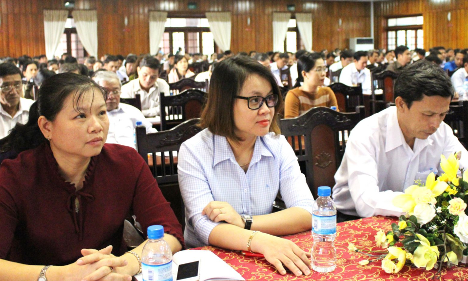 Đảng ủy Khối c&aacute;c cơ quan tỉnh tổ chức Qu&aacute;n triệt nghị quyết TW 6