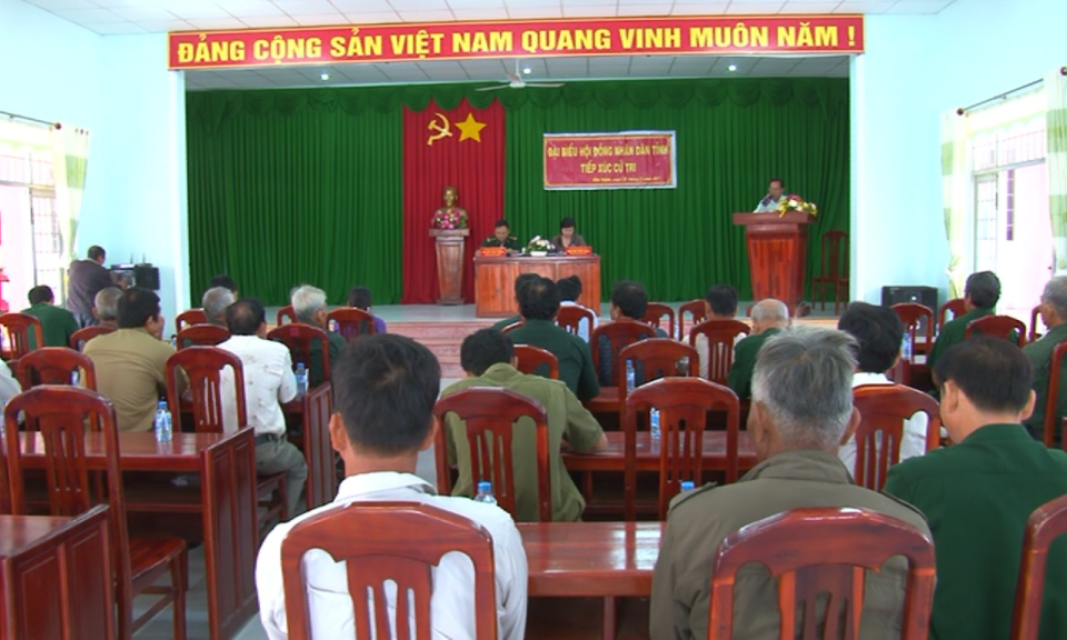 Đại biểu HĐND tỉnh tiếp x&uacute;c cử tri Mộc H&oacute;a