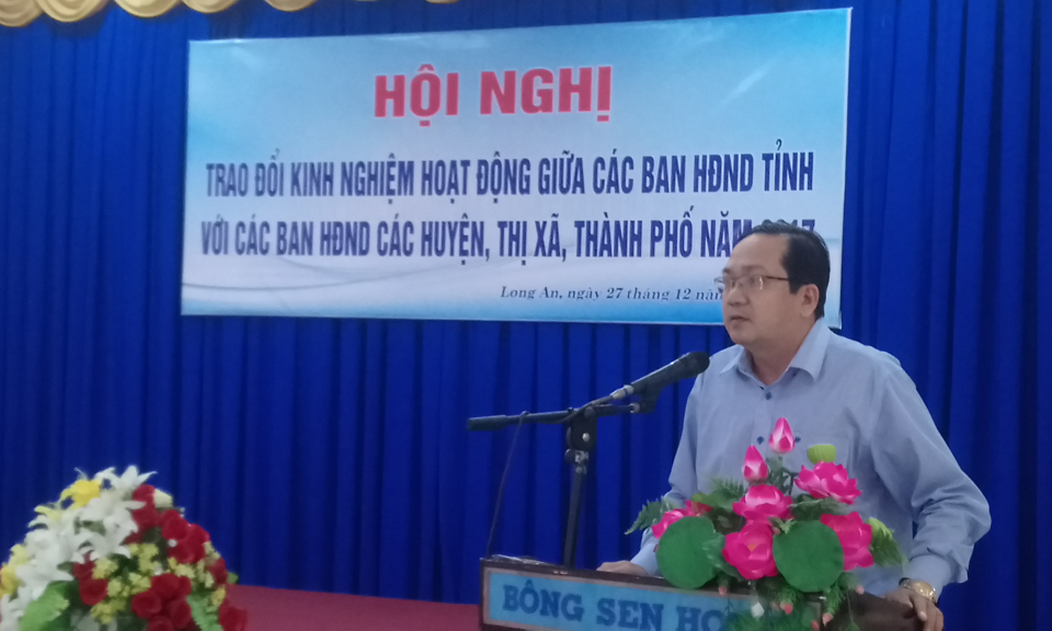 HĐND Tỉnh trao đổi kinh nghiệm với c&aacute;c Ban HĐND huyện, thị x&atilde;, th&agrave;nh phố