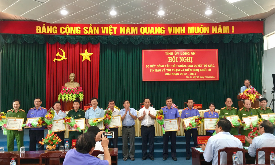 Long An: Xử l&yacute;, giải quyết tố gi&aacute;c, tin b&aacute;o về tội phạm v&agrave; kiến nghị khởi tố đạt tr&ecirc;n 98%