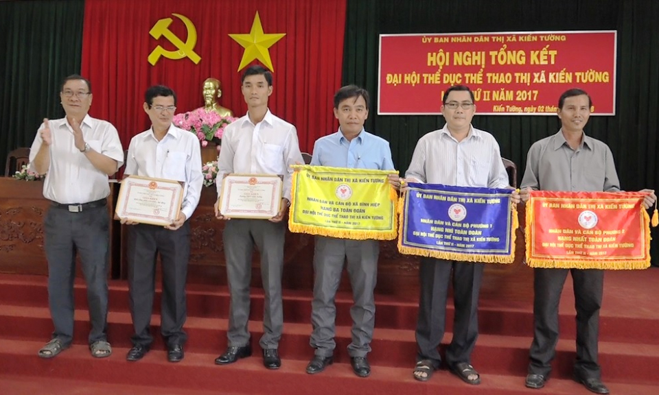 TX Kiến Tường &ndash; Tổng kết Đại hội TDTT thị x&atilde; lần thứ II năm 2017