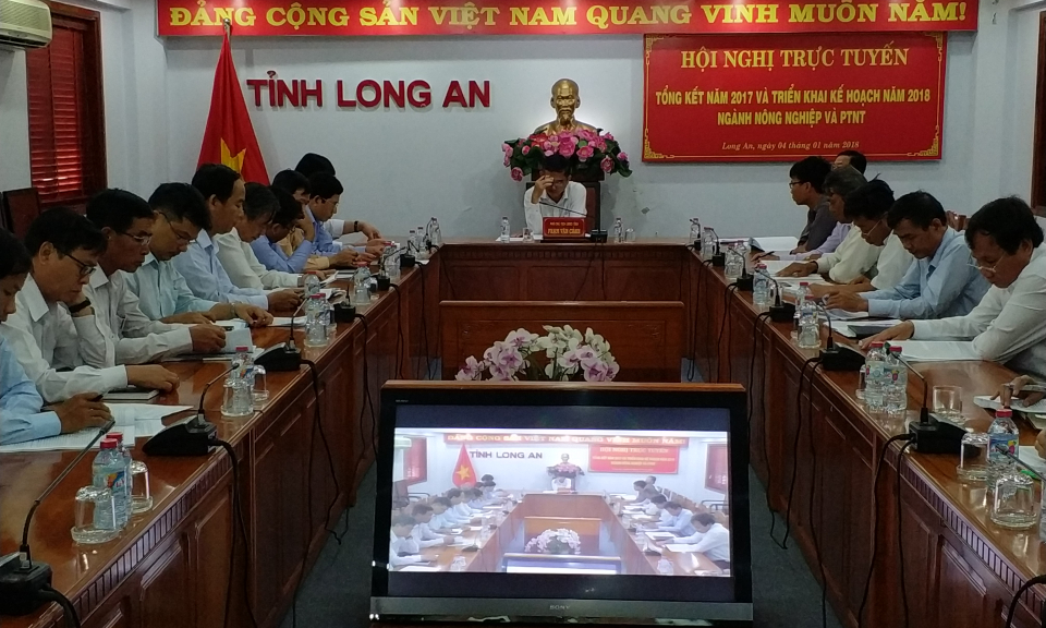 Hội nghị trực tuyến tổng kết ng&agrave;nh n&ocirc;ng nghiệp v&agrave; ph&aacute;t triển n&ocirc;ng th&ocirc;n 2017