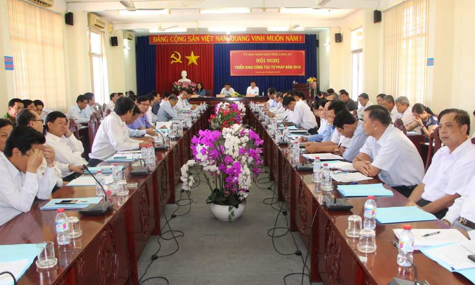 Hội nghị triển khai ng&agrave;nh tư ph&aacute;p 2018