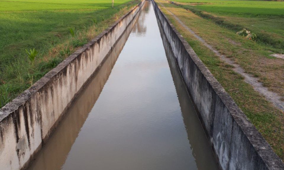 Đức H&ograve;a: Đầu tư tr&ecirc;n 4,2 tỉ đồng x&acirc;y dựng k&ecirc;nh nội đồng