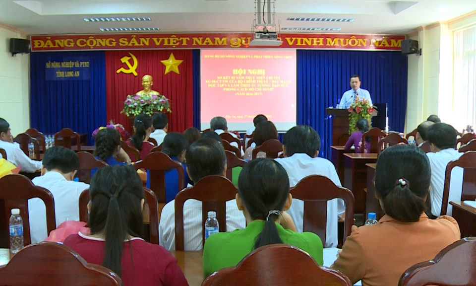 Long An: Đảng b&ocirc;̣ Sở NN và PTNT sơ k&ecirc;́t 2 năm thực hi&ecirc;̣n chỉ thị 05 của B&ocirc;̣ chính trị