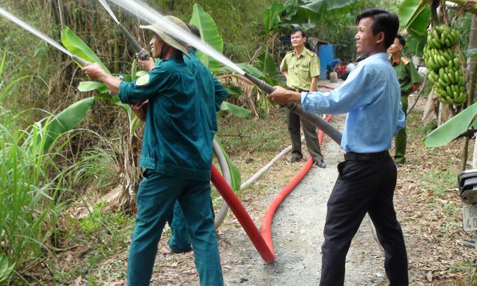 Ph&ograve;ng ch&aacute;y chữa ch&aacute;y cần thực hiện tốt phương ch&acirc;m 4 tại chỗ