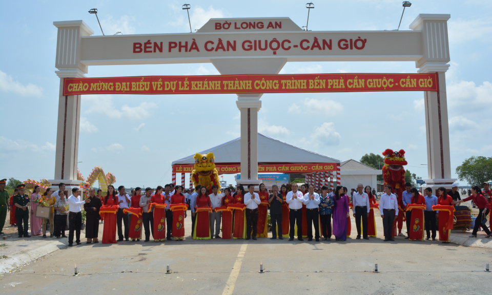 Kh&aacute;nh th&agrave;nh c&ocirc;ng tr&igrave;nh bến ph&agrave; Cần Giuộc – Cần Giờ