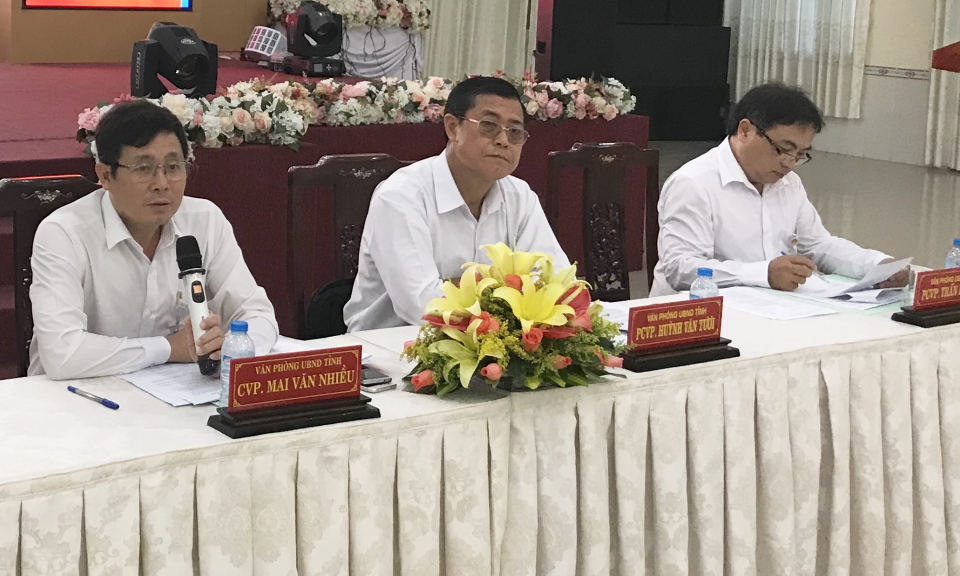 Hội nghị giao ban Ch&aacute;nh Văn ph&ograve;ng cơ quan h&agrave;nh ch&iacute;nh tỉnh