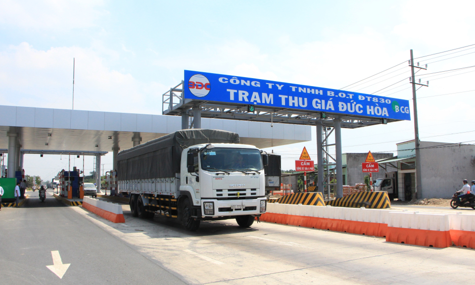 Long An: Tổng nghiệm thu dự &aacute;n BOT đường tỉnh 830