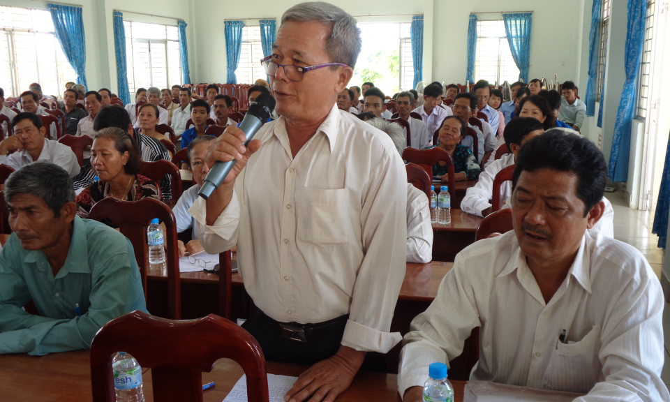 Cần Giuộc: Đại biểu Quốc hội tiếp x&uacute;c cử tri