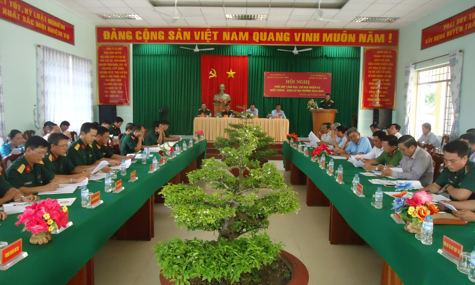 Phối hợp l&atilde;nh đạo, chỉ đạo nhiệm vụ QP-QS địa phương giai đoạn 2018-2020