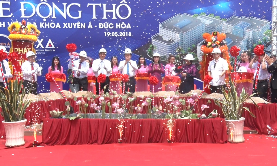 Đức H&ograve;a: Lễ động thổ Bệnh viện đa khoa Xuy&ecirc;n &Aacute;