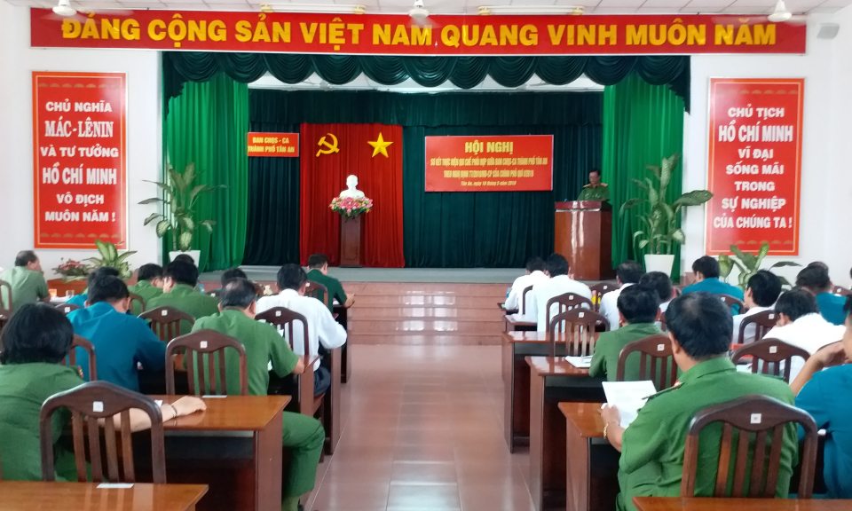 TP T&acirc;n An: Sơ kết thực hiện quy chế phối hợp giữa Ban Chủ huy Qu&acirc;n sự – C&ocirc;ng an